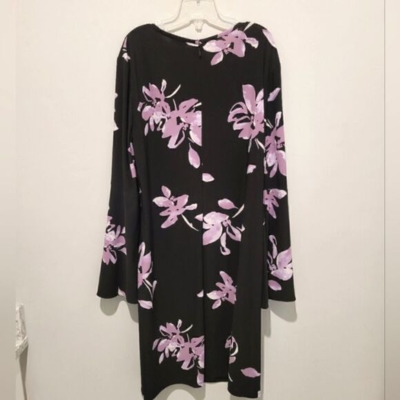 Chaps floral print bell sleeve dress size XL - Picture 10 of 13